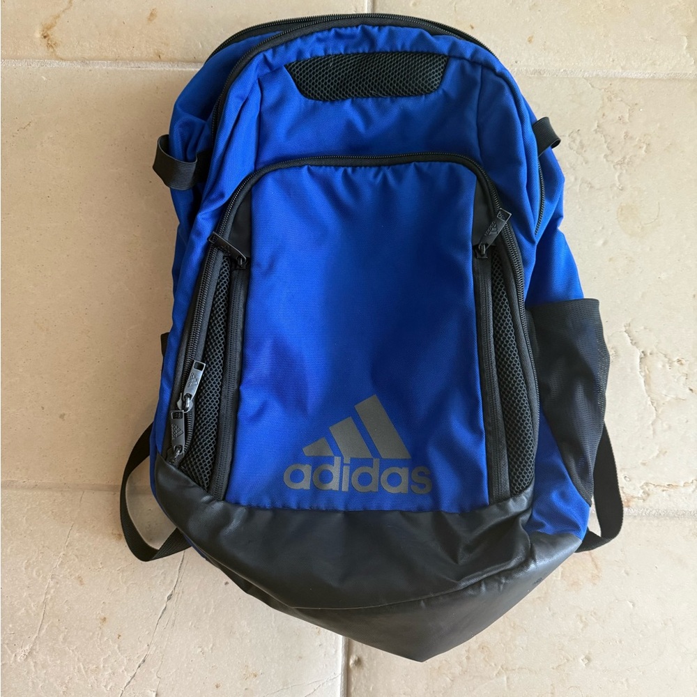Adidas Royal Blue and Black Backpack